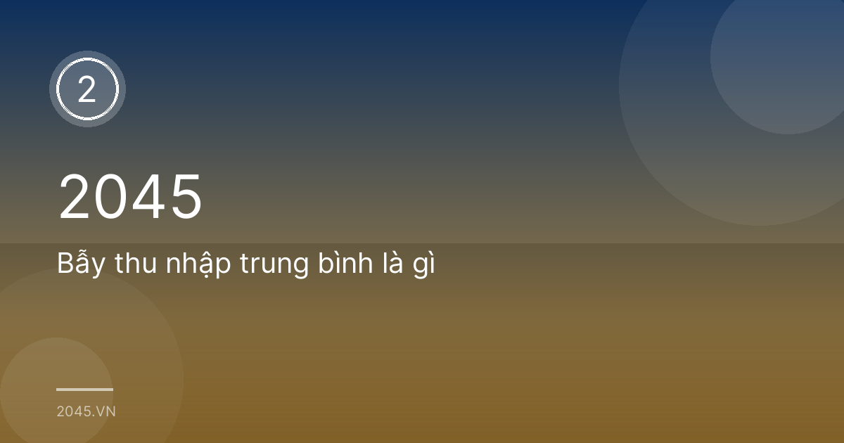 Bẫy thu nhập trung bình là gì